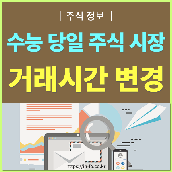 대학수학능력시험(수능)일 주식 거래시간 – 장시작 및 장마감 시간 알아보기