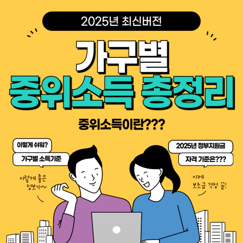 2025년 중위소득기준표